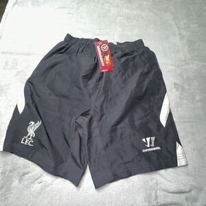Liverpool FC Warrior Shorts Mens S Black Soccer Training Athletic LFC Football